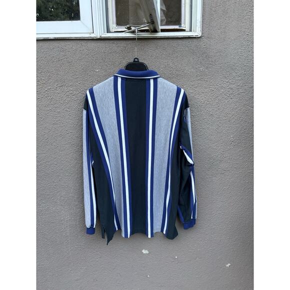 Vintage Kings Court Rugby Shirt Size Large Gray/Blue - Picture 12 of 12